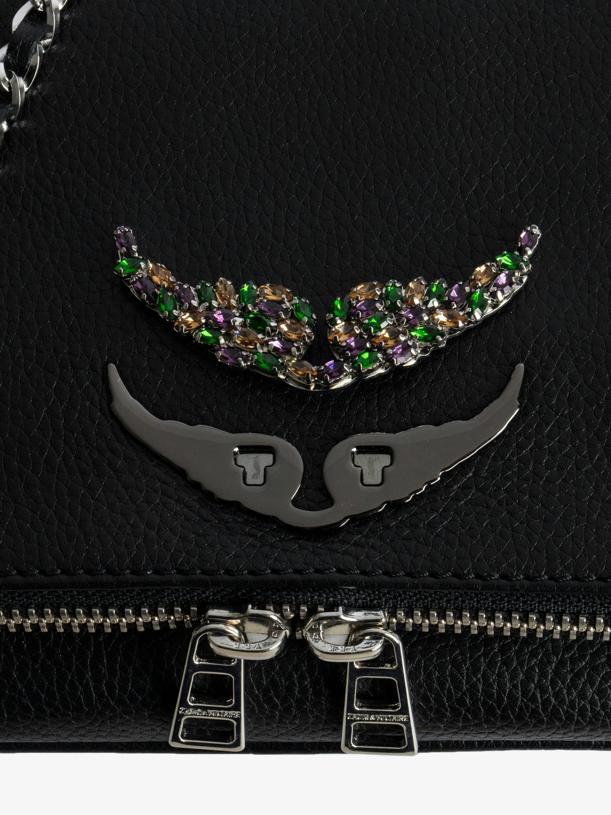 Charm Swing Your Wings Strass - Charm ailes à clipser sur un sac Swing your Wings, conçu pour personnaliser exclusivement cette gamme de sacs.